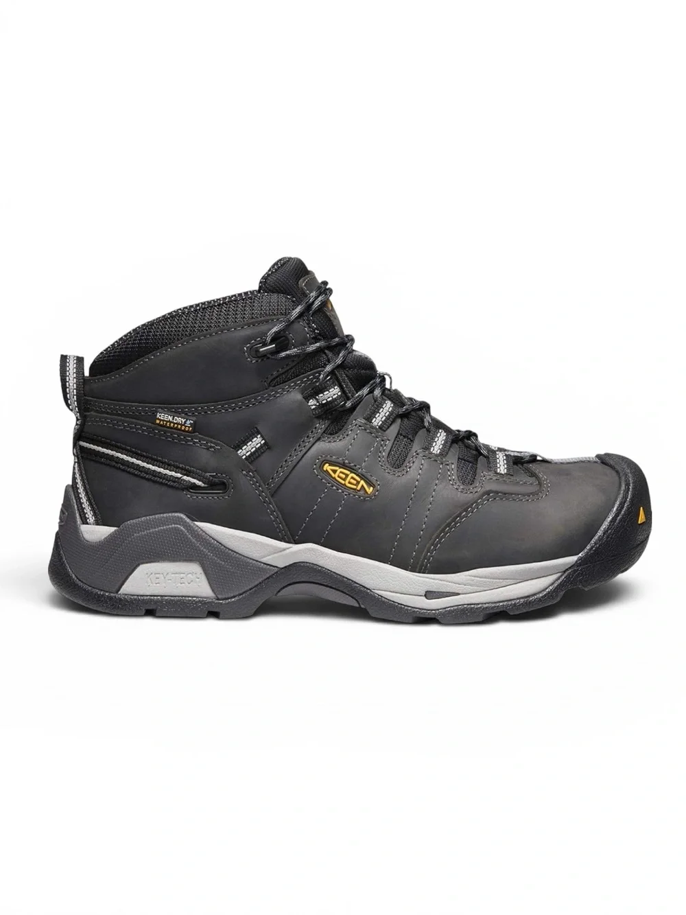 KEEN Utility Detroit XT Mid Safety Toe Waterproof Work Boots Black 12D